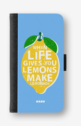 Google Pixel 10a Wallet Case - Lemon Quote - View 1