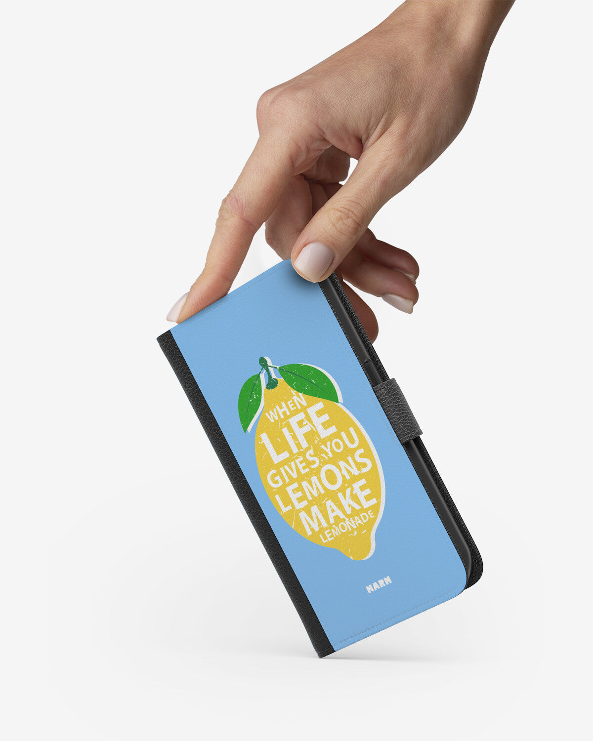 Google Pixel 10a Wallet Case - Lemon Quote - View 2