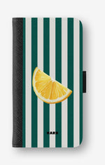 Google Pixel 10a Wallet Case - Lemon Stripes - View 1