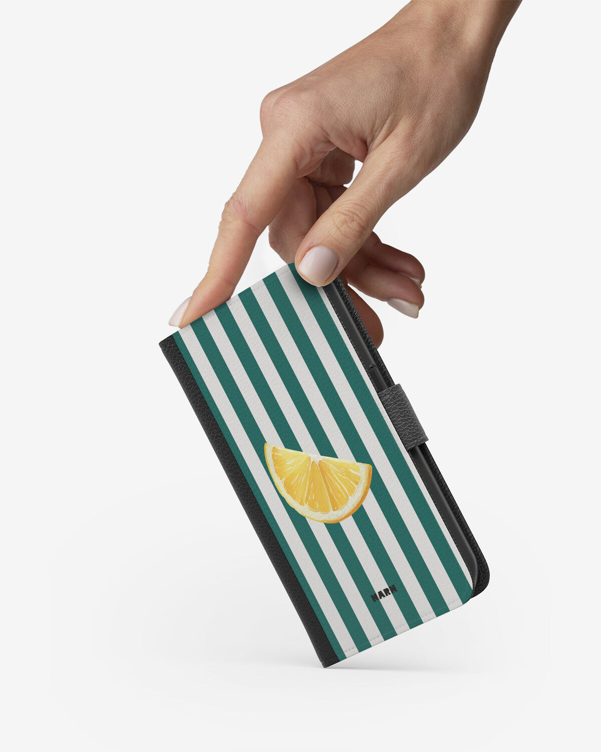 Google Pixel 10a Wallet Case - Lemon Stripes - View 2