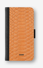Google Pixel 10a Wallet Case - Orange Snake - View 1