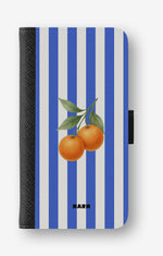 Google Pixel 10a Wallet Case - Orange Stripes - View 1