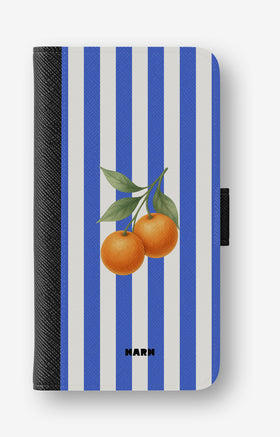 Google Pixel 10a Wallet Case - Orange Stripes - View 1