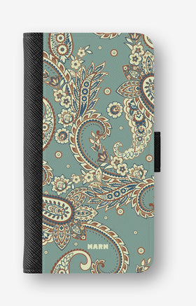 Google Pixel 10a Wallet Case - Paisley Green - View 1