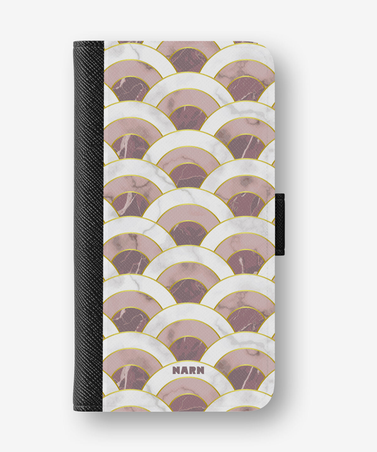 Google Pixel 10a Wallet Case - Pink Marble Waves - View 1