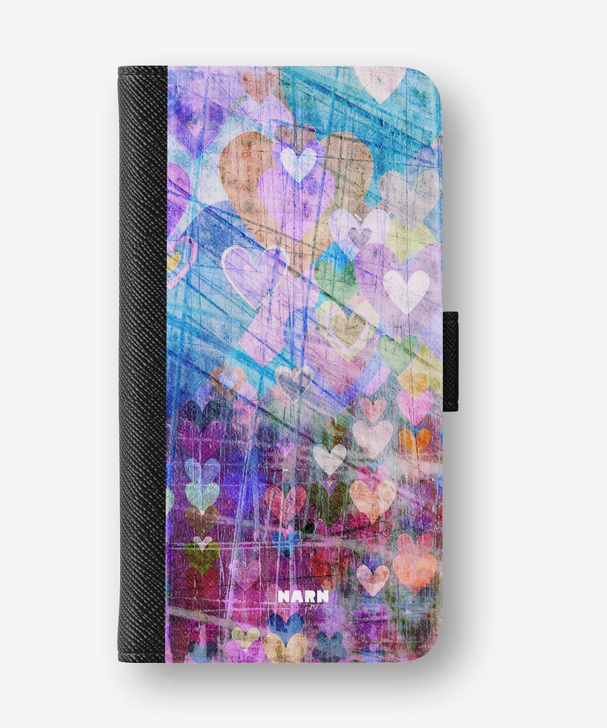 Google Pixel 10a Wallet Case - Purple Hearts - View 1