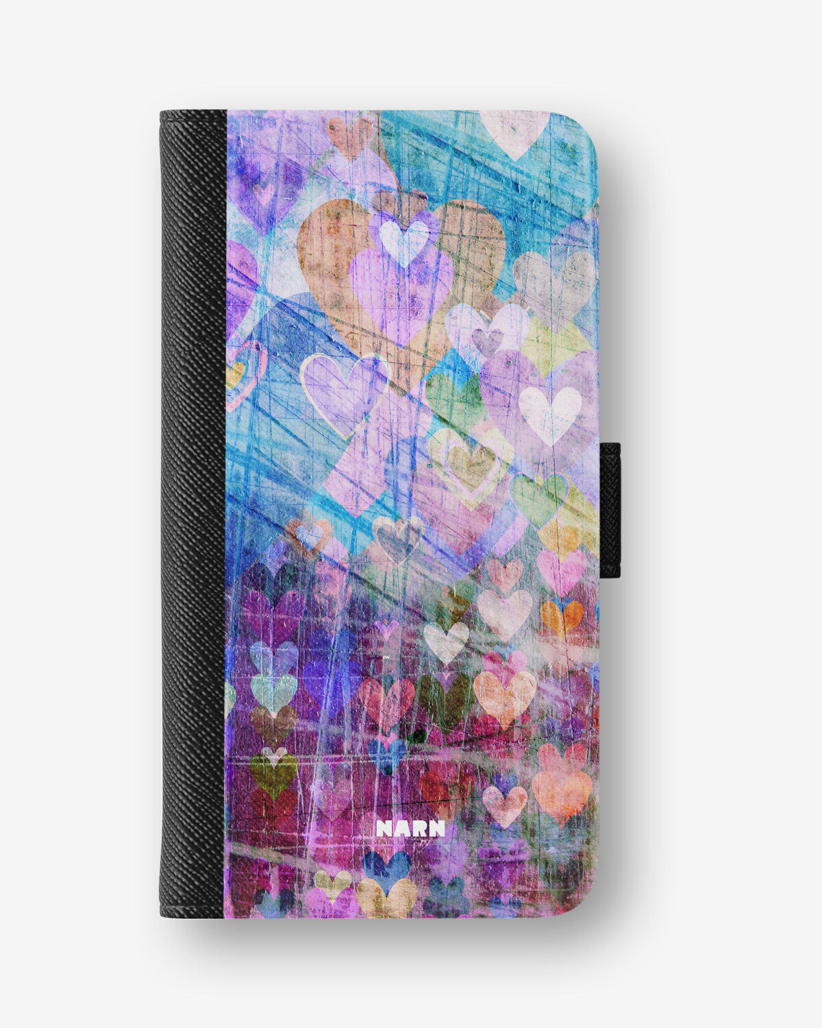 Google Pixel 10a Wallet Case - Purple Hearts - View 1