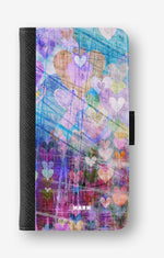 Google Pixel 10a Wallet Case - Purple Hearts - View 1