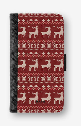 Google Pixel 10a Wallet Case - Reindeer Knit - View 1