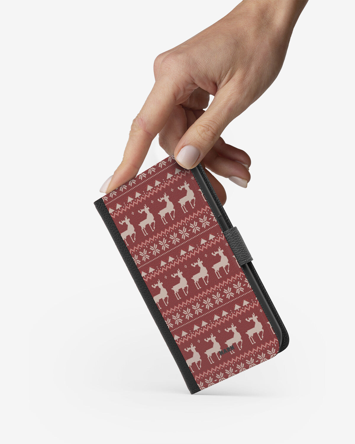 Google Pixel 10a Wallet Case - Reindeer Knit - View 2