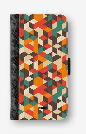 Google Pixel 10a Wallet Case - Retro Geometric - View 1