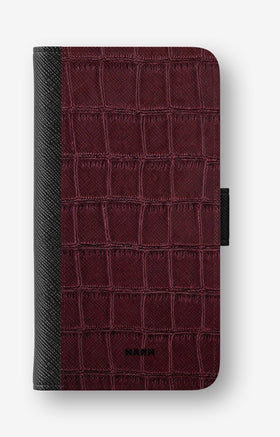 Google Pixel 10a Wallet Case - Rouge Croc - View 1