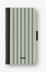 Google Pixel 10a Wallet Case - Sage Stripes - View 1