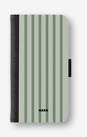 Google Pixel 10a Wallet Case - Sage Stripes - View 1