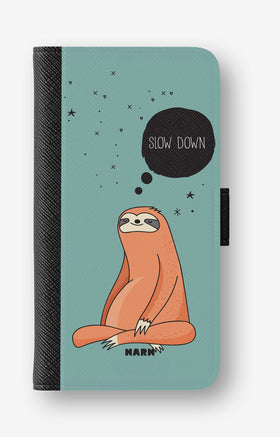 Google Pixel 10a Wallet Case - Slow Down Sloth - View 1
