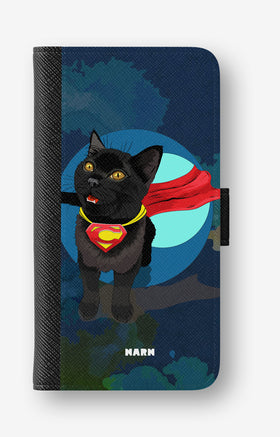 Google Pixel 10a Wallet Case - Super Cat - View 1