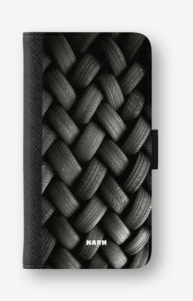 Google Pixel 10a Wallet Case - Tires Wall - View 1