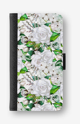 Google Pixel 10a Wallet Case - White Bloom - View 1