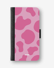 Google Pixel 11 Pro XL Wallet Case - Pink Moo - View 1