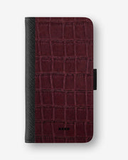 Google Pixel 11 Pro XL Wallet Case - Rouge Croc - View 1