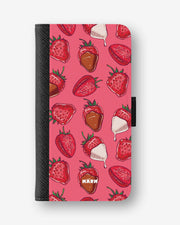 Google Pixel 11 Pro XL Wallet Case - Strawberry Chocolate - View 1