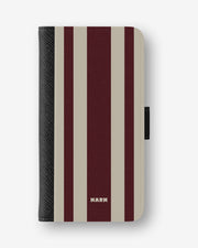 Google Pixel 11 Wallet Case - Bordeaux Stripe - View 1