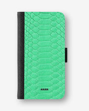 Google Pixel 11 Wallet Case - Turquoise Snake - View 1