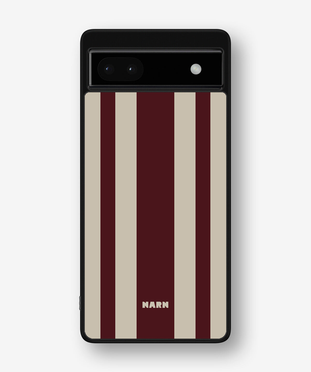 Google Pixel 6a Hard Case – Bordeaux Stripe - View 1