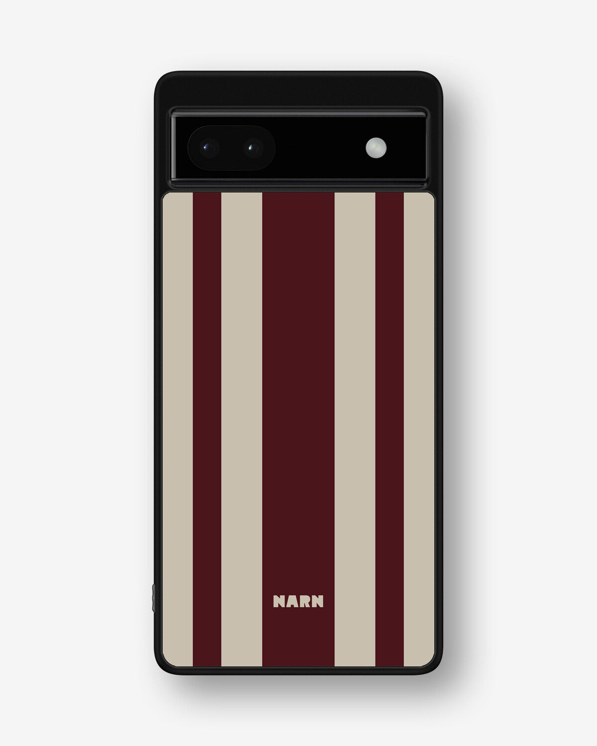 Google Pixel 6a Hard Case – Bordeaux Stripe - View 1