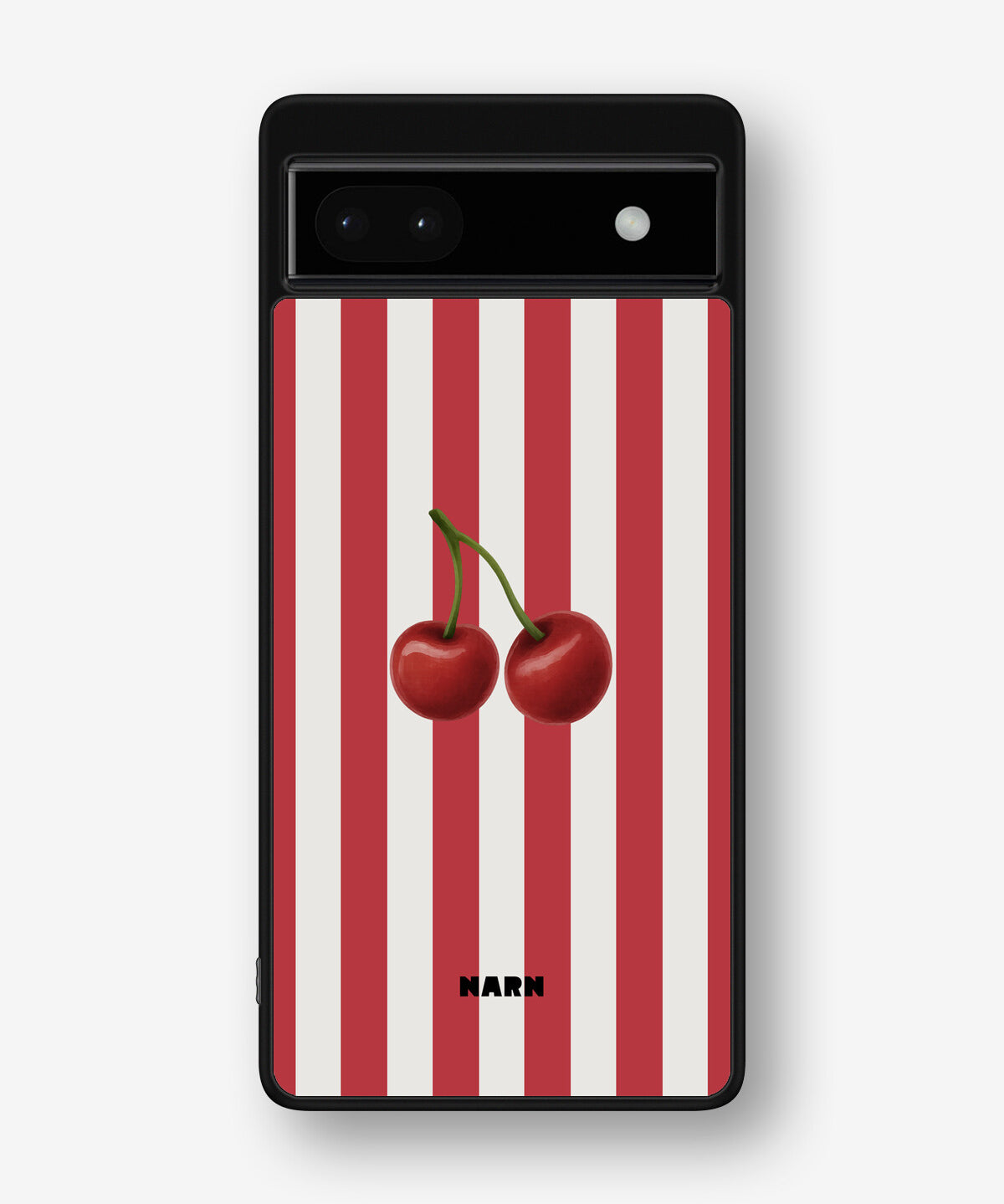 Google Pixel 6a Hard Case – Cherry Stripes - View 1