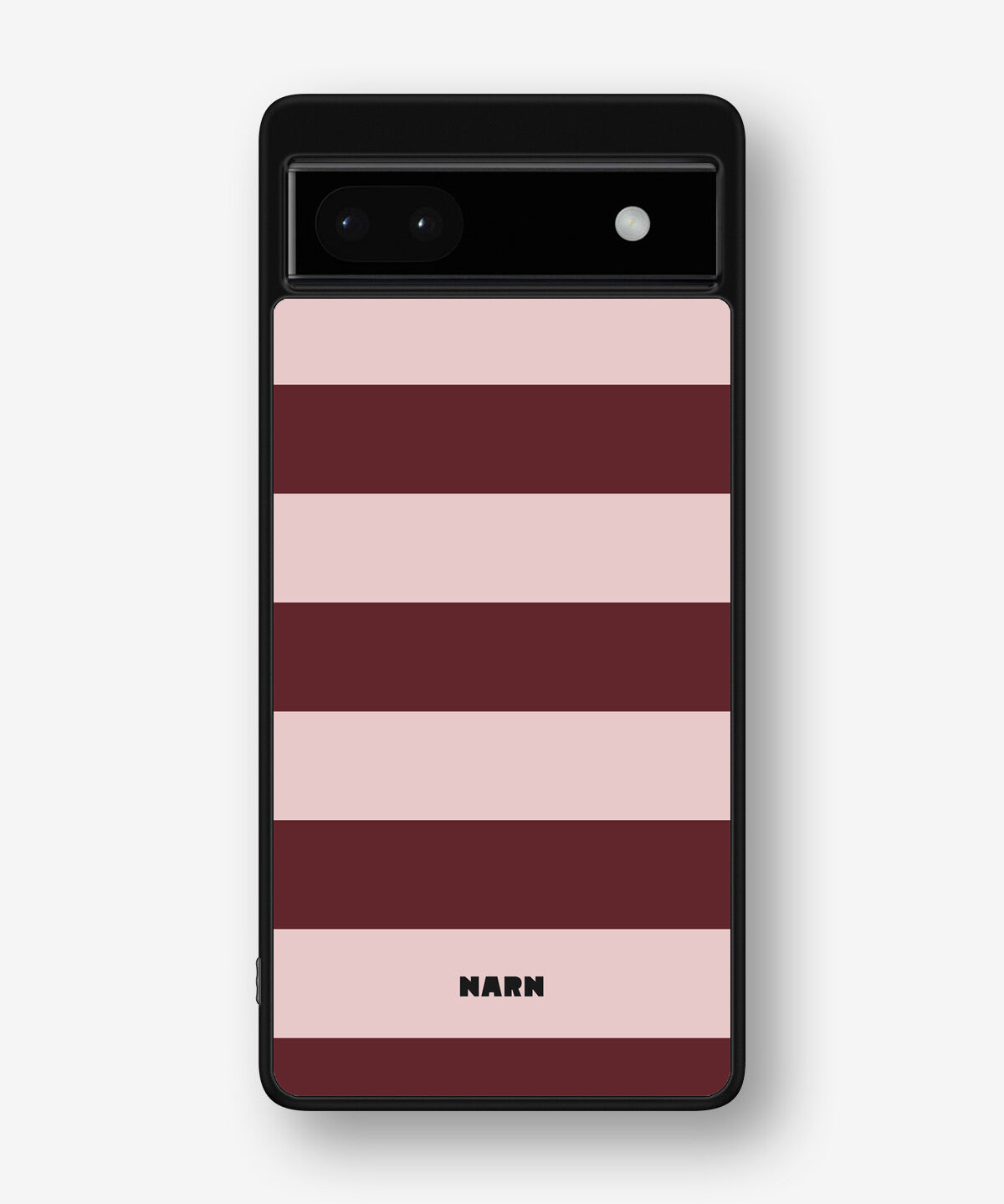 Google Pixel 6a Hard Case – Cranberry Stripe - View 1