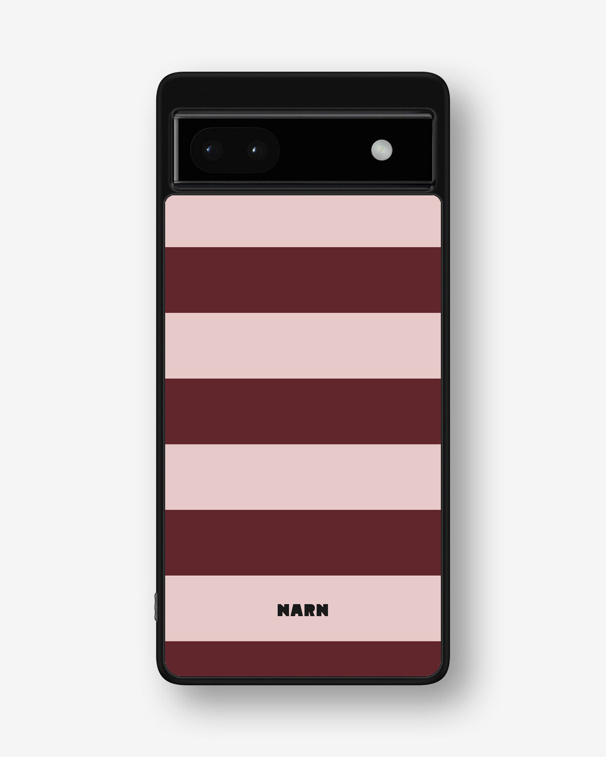 Google Pixel 6a Hard Case – Cranberry Stripe - View 1