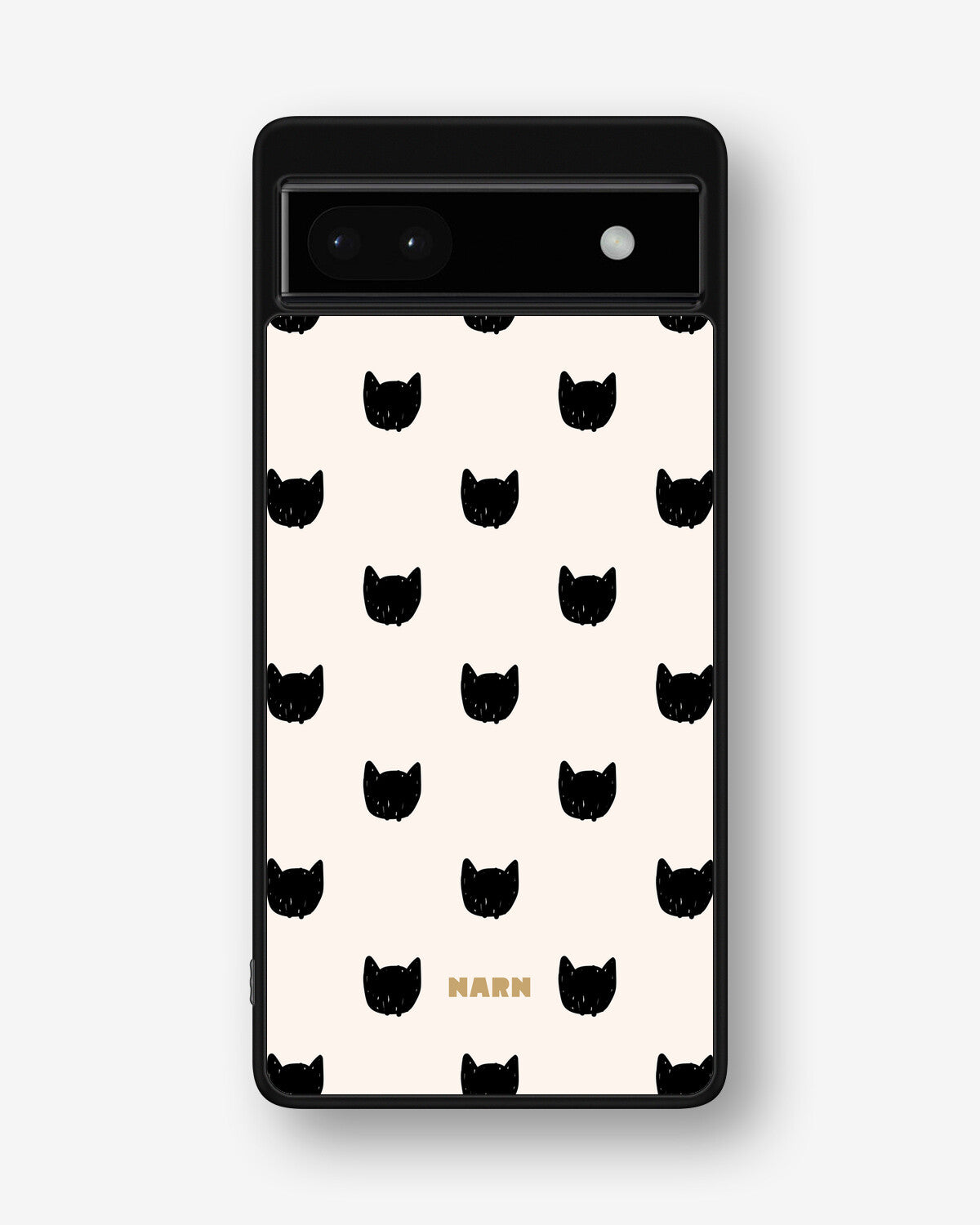 Google Pixel 6a Hard Case – Kitty Dots - View 1