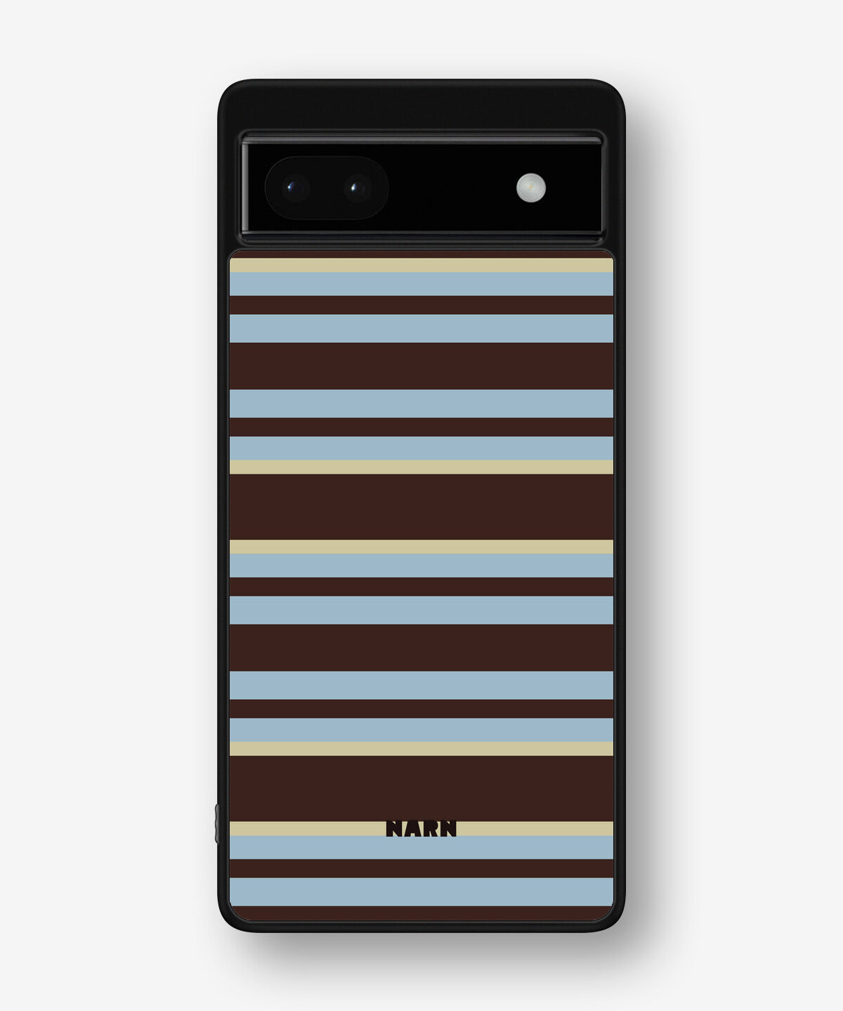 Google Pixel 6a Hard Case – Latte Lines - View 1