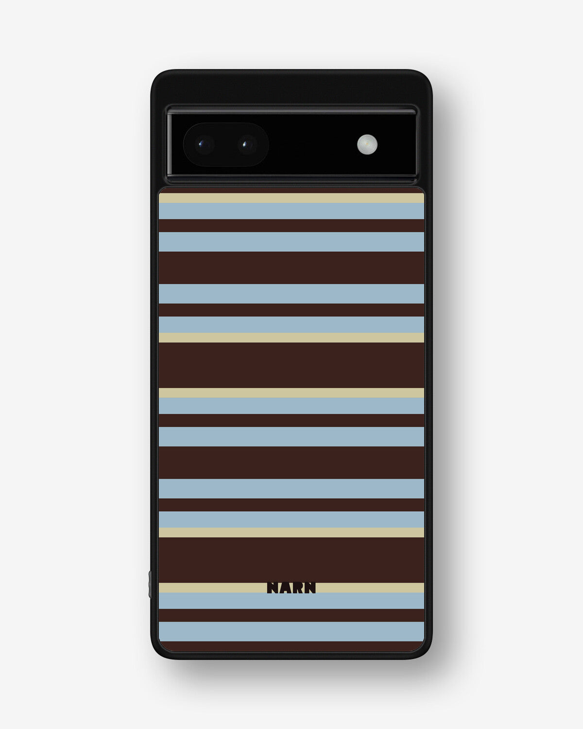 Google Pixel 6a Hard Case – Latte Lines - View 1