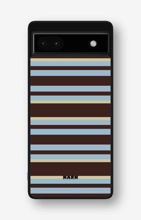 Google Pixel 6a Hard Case – Latte Lines - View 1