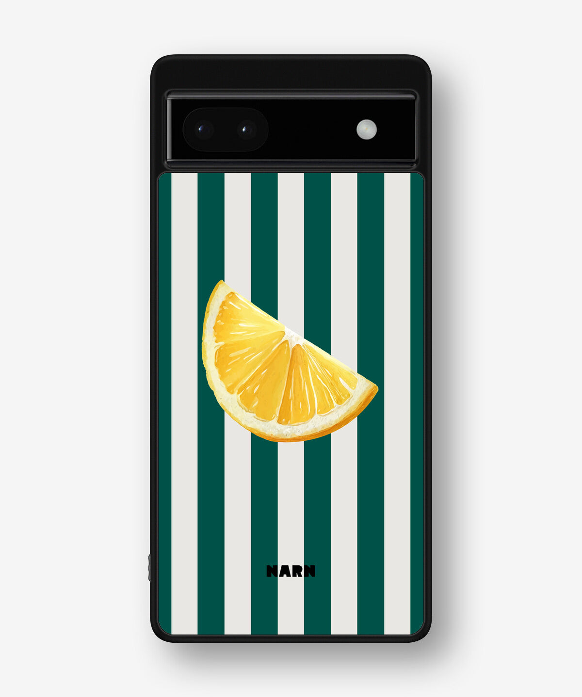 Google Pixel 6a Hard Case – Lemon Stripes - View 1