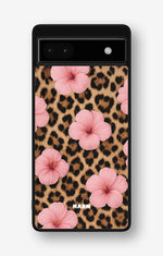 Google Pixel 6a Hard Case – Leopard Flower - View 1