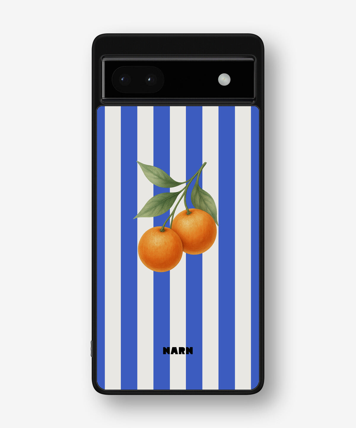 Google Pixel 6a Hard Case – Orange Stripes - View 1
