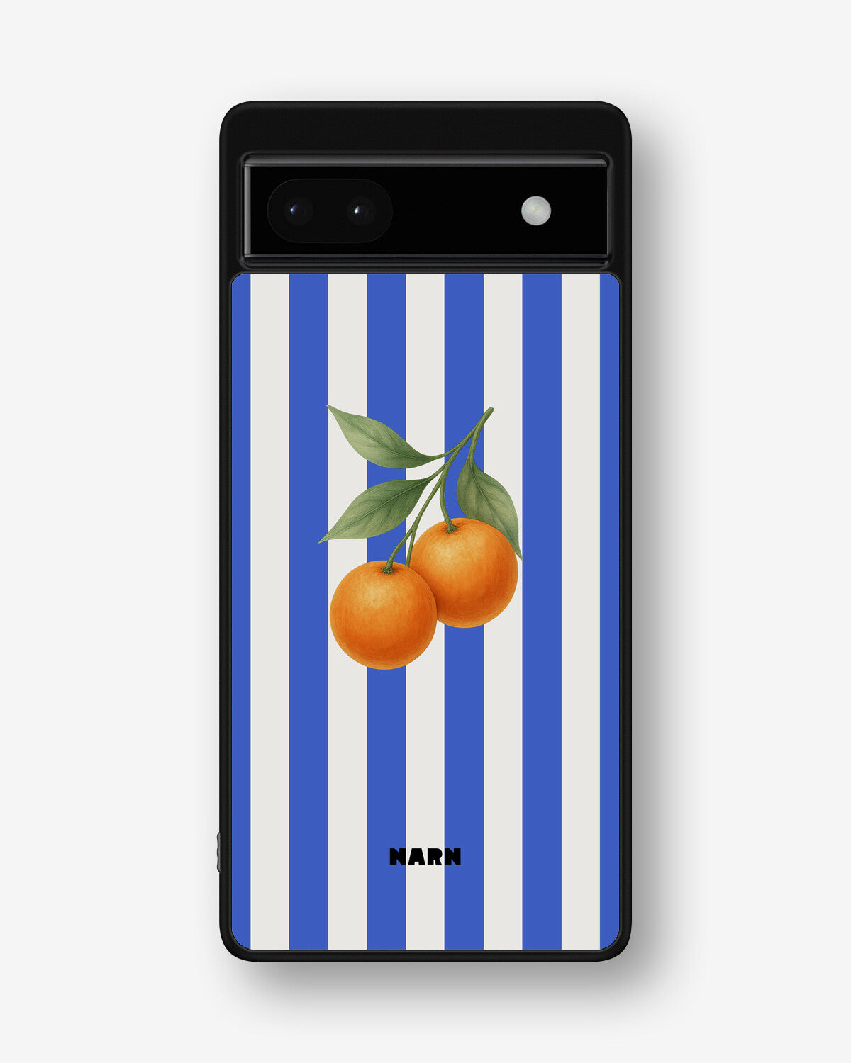 Google Pixel 6a Hard Case – Orange Stripes - View 1