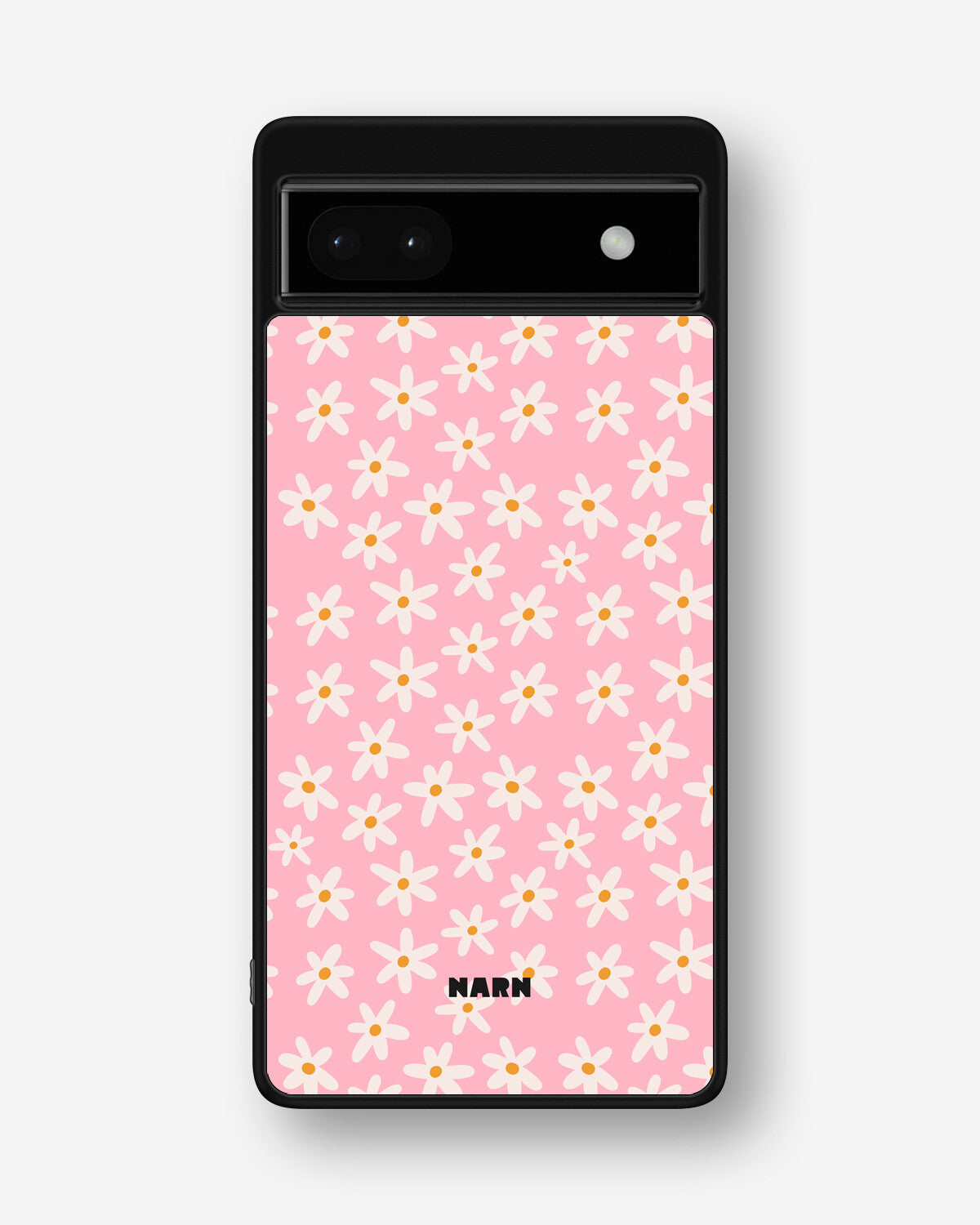 Google Pixel 6a Hard Case – Pink Daisy - View 1