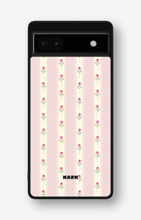 Google Pixel 6a Hard Case – Rose Lines - View 1