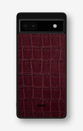 Google Pixel 6a Hard Case – Rouge Croc - View 1