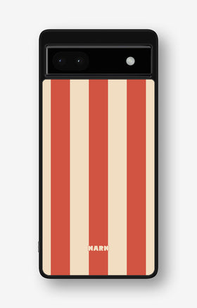 Google Pixel 6a Hard Case – Sunset Stripes - View 1
