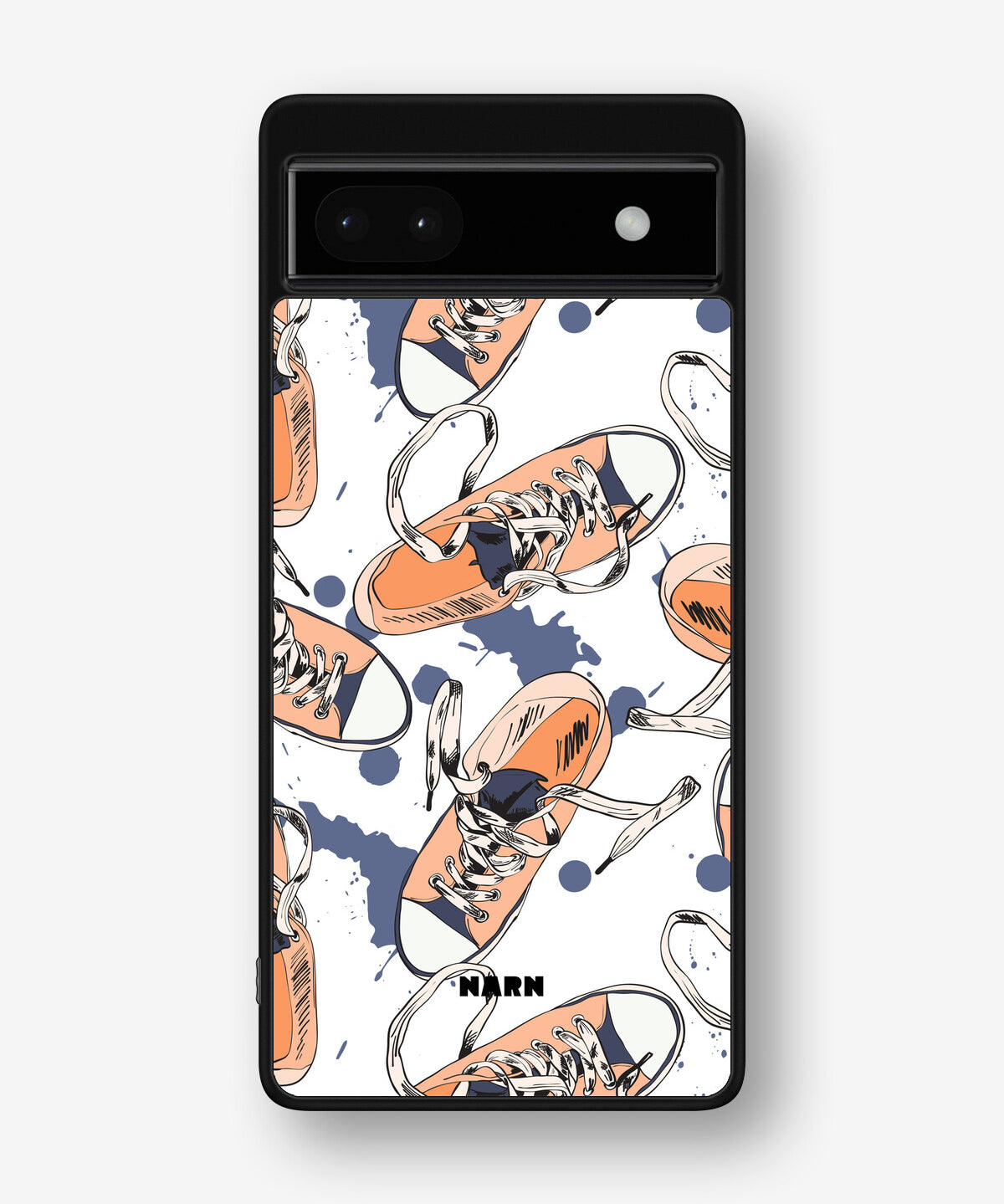 Google Pixel 6a Hard Case – Apricot Sneakers - View 1