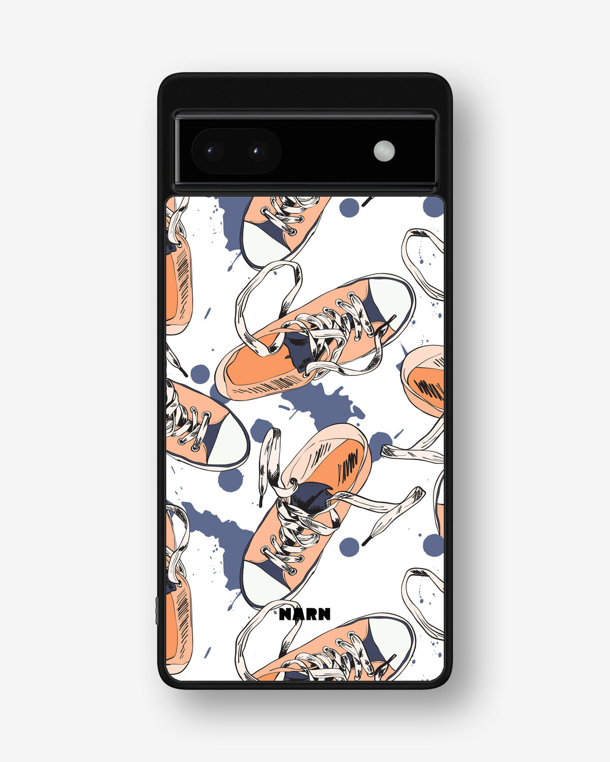 Google Pixel 6a Hard Case – Apricot Sneakers - View 1