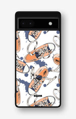 Google Pixel 6a Hard Case – Apricot Sneakers - View 1