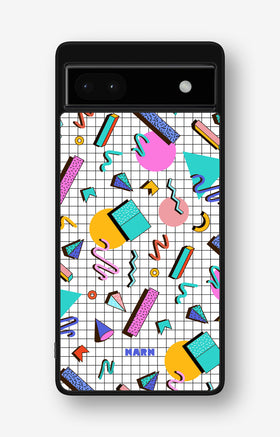 Google Pixel 6a Hard Case – 80s Memphis - View 1