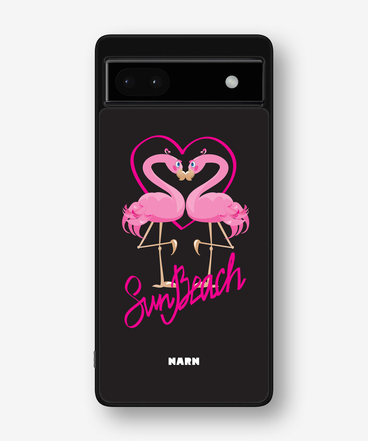 Google Pixel 6a Hard Case – Beach Flamingo - View 1