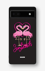 Google Pixel 6a Hard Case – Beach Flamingo - View 1
